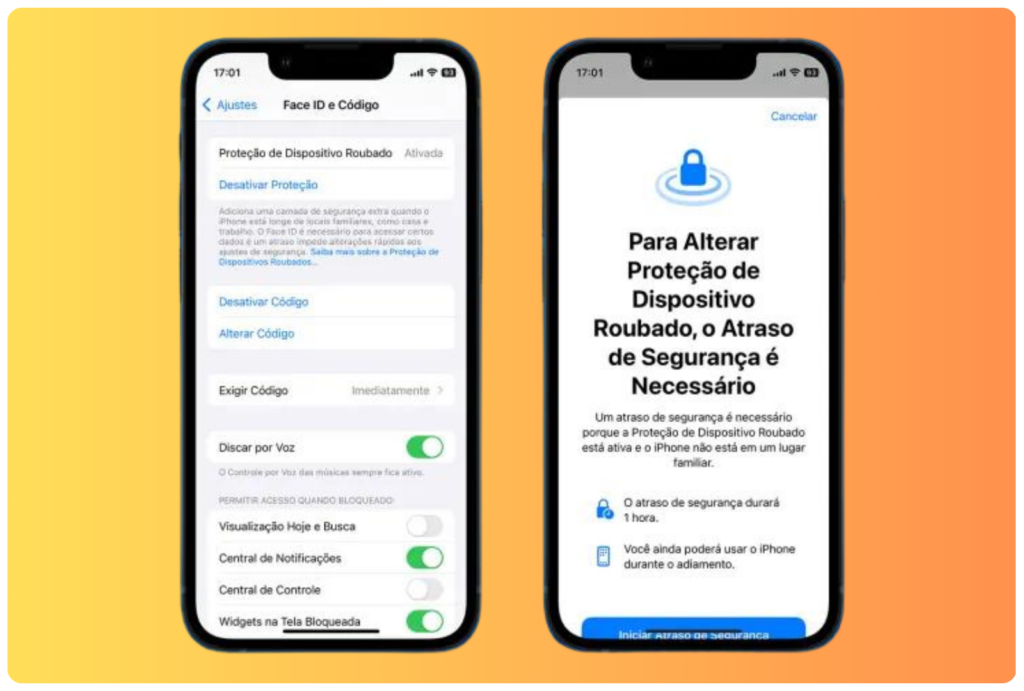 iOS 17.3 | Proteção de Dispositivo Roubado