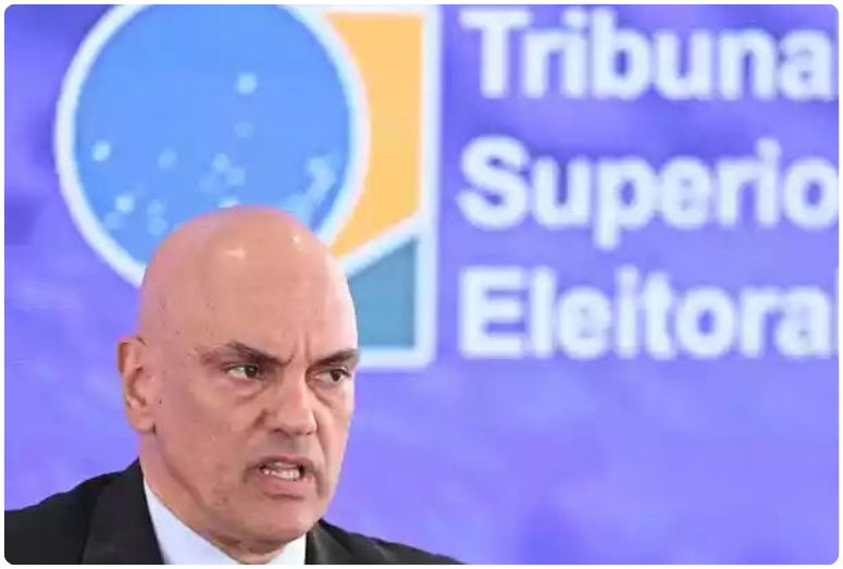 Ministro e presidente do TSE, Alexandre de Moraes. Tribunal será vigilante contra crimes promovidos por inteligência artificial na Eleição 2024. Foto: Evaristo Sá/AFP