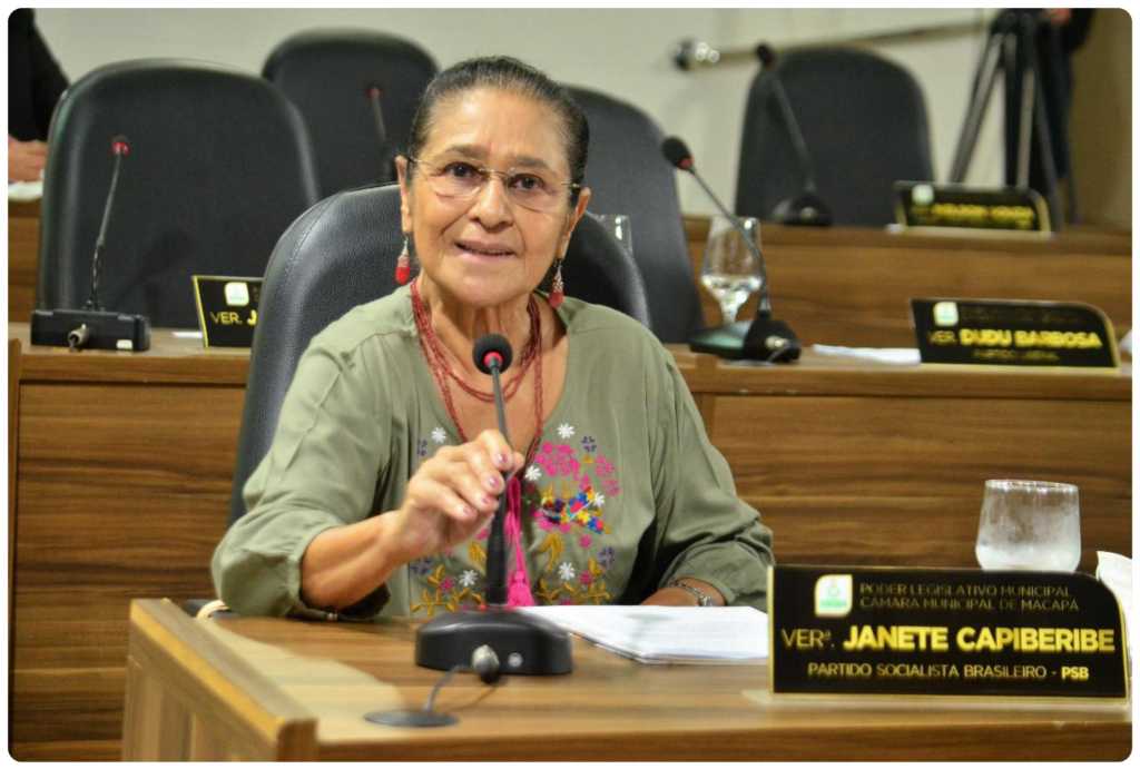 Vereadora Janete Capiberibe, uma das pioneiras nas lutas por mais espaços femininos, inclusive na política. O PSB agora está representado na CMM por Janete e novo vereador Allan Ramalho. Foto: Jaciguara Cruz/CMM