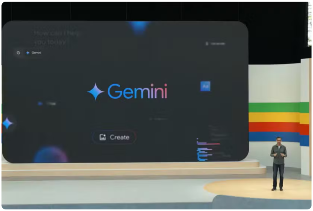 Google I/O 2024 anuncia IAs de imagens e vídeos e novidades do Gemini. | Foto: Reprodução/YouTube