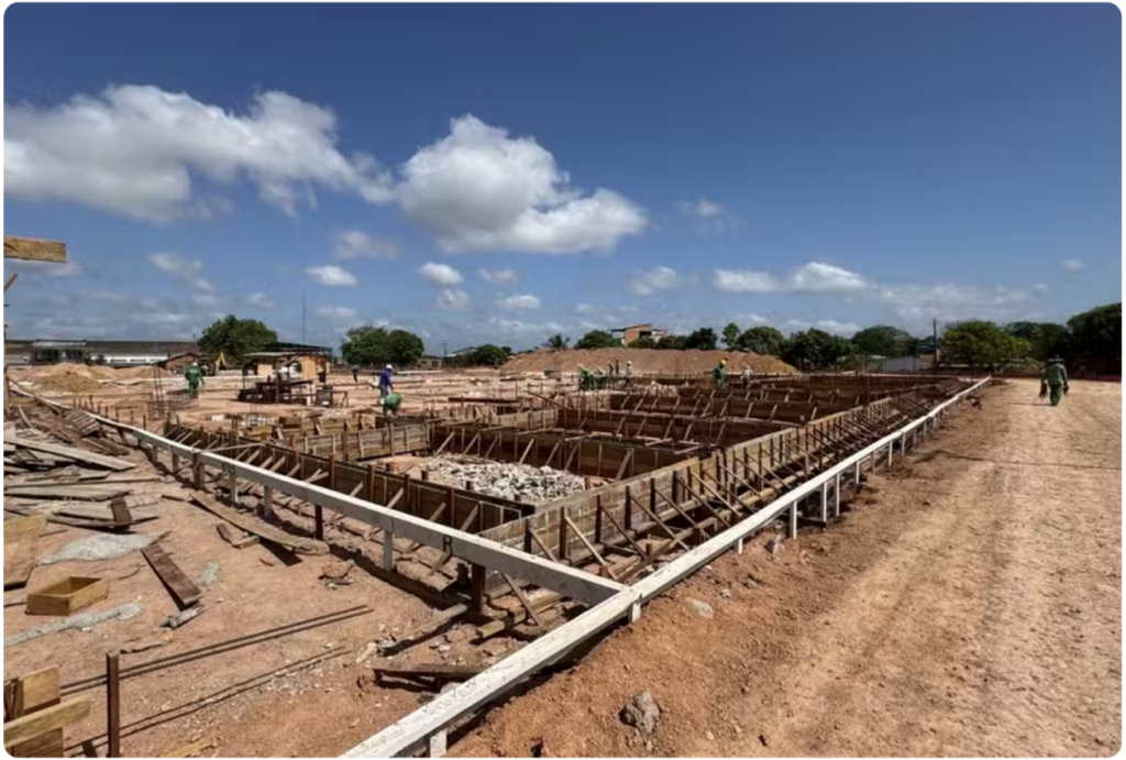 Novo complexo hospitalar municipal está sendo construído na Zona Norte de Macapá | Foto: Arthur Alves/PMM