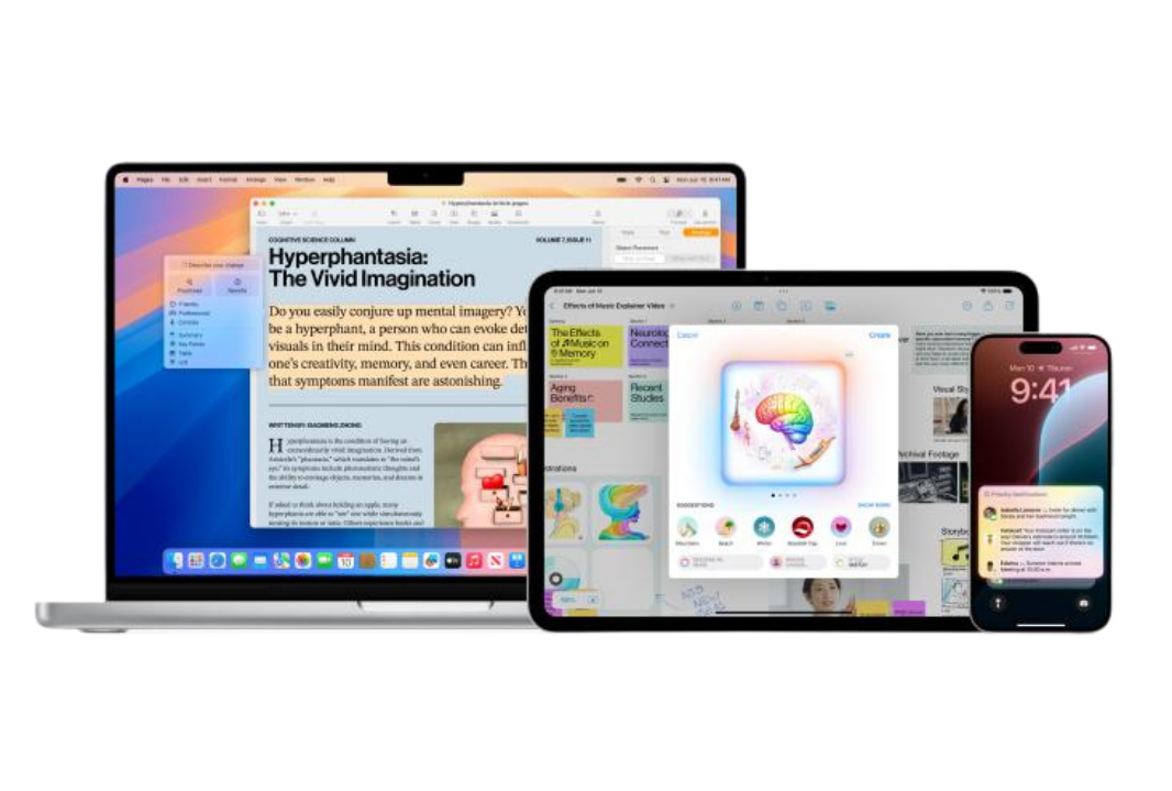 Durante o WWDC 2024, a Apple anunciou a sua ferramenta de IA, o Apple Intelligence.