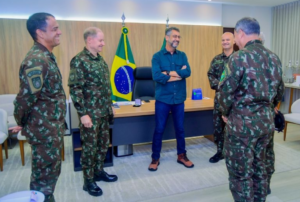 Novo comandante Militar do Norte, Ricardo Vendramin, visitou o Palácio do Setentrião, em Macapá | Foto: Maksuel Martins/GEA