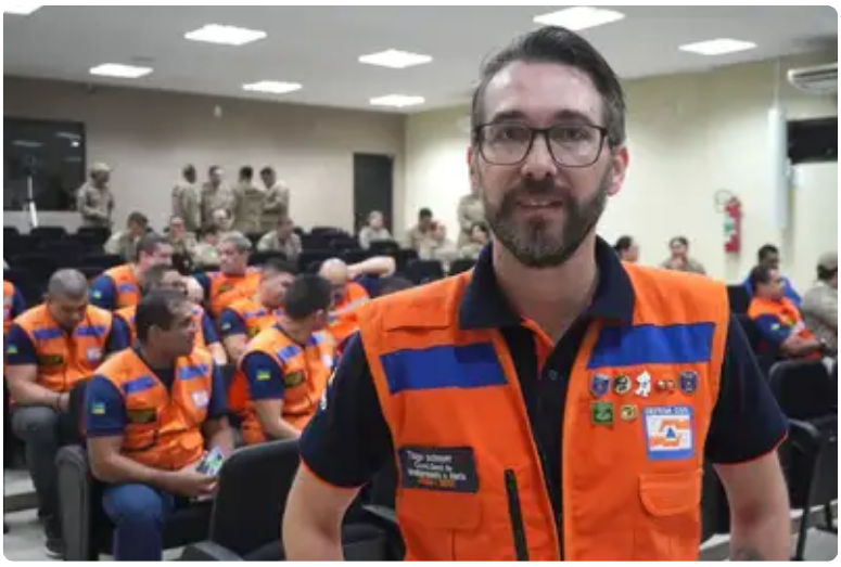 Tiago Molina Schnorr, coordenador-geral de Monitoramento e Alerta da Defesa Civil Nacional