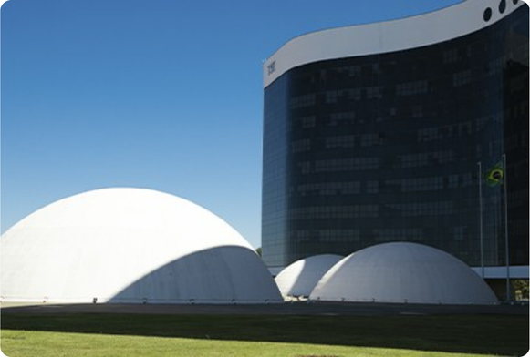 Edifício-sede do TSE, em Brasília. Foto: Luiz Roberto/Secom/TSE